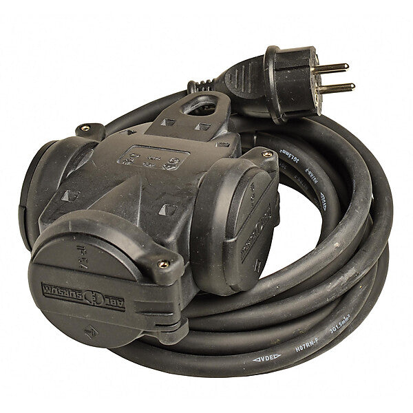 WALTHER-WERKE 3-fach Verteiler Steckdose 4,5m H07RN-F3G1,5 39100301045304